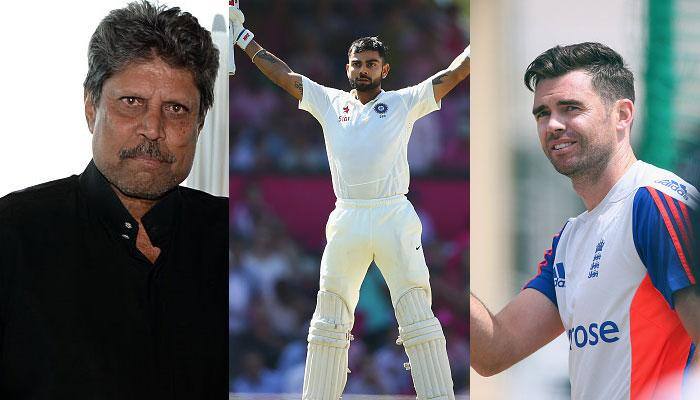 Virat Kohli can score runs in all conditions, even with sunglasses on: Kapil Dev&#039;s response to James Anderson