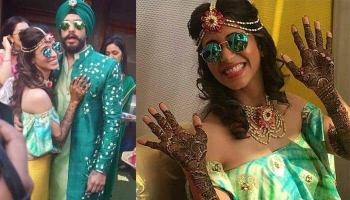 Kishwer Merchantt adds desi swag to her Mehendi ceremony!