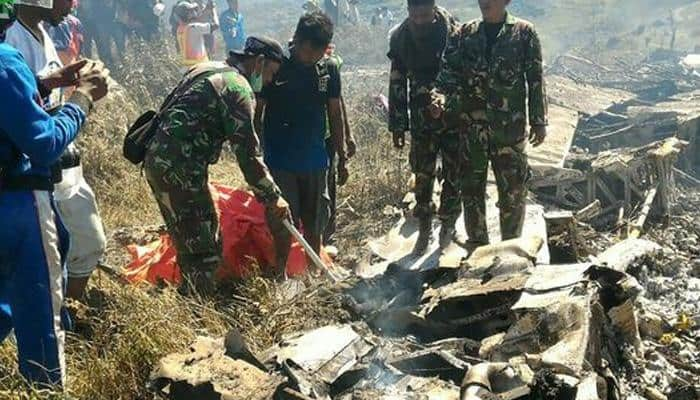 13 killed in Indonesia Air Force plane crash in Papua