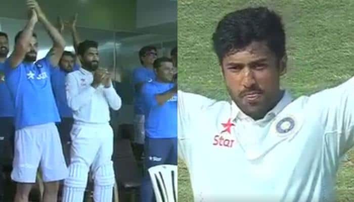 WATCH: How Virat Kohli &amp; Co applauded Karun Nair&#039;s maiden double ton against England