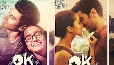 Shraddha Kapoor jumps high while Aditya Roy Kapur is on a ride in 'OK Jaanu' new poster!