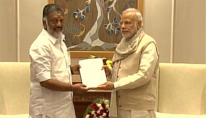 Tamil Nadu CM Panneerselvam meets PM Modi, seeks over 22,500 cr for Cyclone Vardah relief