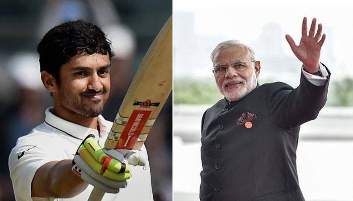 India vs England: Prime Minister Narendra Modi hails Karun Nair's epic triple hundred at Chennai