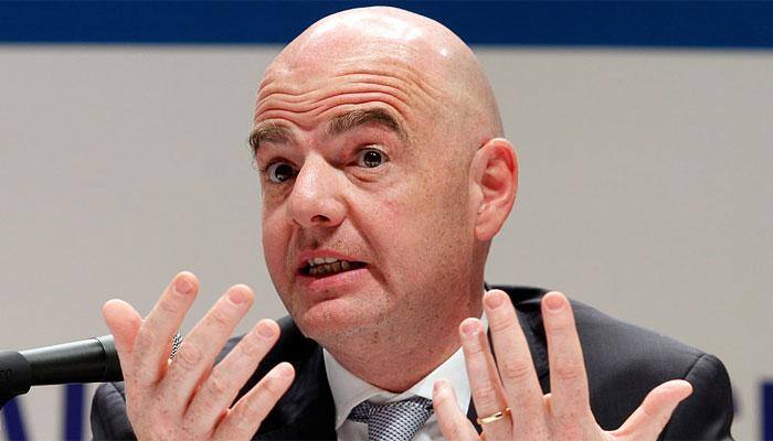 FIFA boss Gianni Infantino opposes boycotting 2018 World Cup in Russia