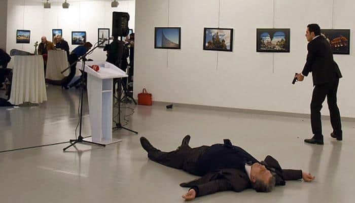 Assassination of Russian ambassador in Turkey caught on camera - Watch