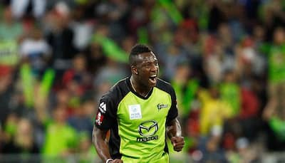 BBL 2016: Andre Russell's unique 'Black-Pink' bat banned by Cricket Australia