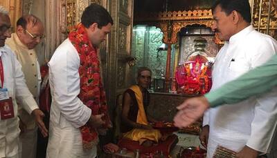 Rahul Gandhi visits Umiya Mata temple in Unjha ahead of rally