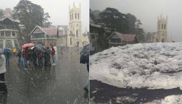 It&#039;s white Christmas in Himachal Pradesh as Shimla receives season&#039;s first snowfall — Watch