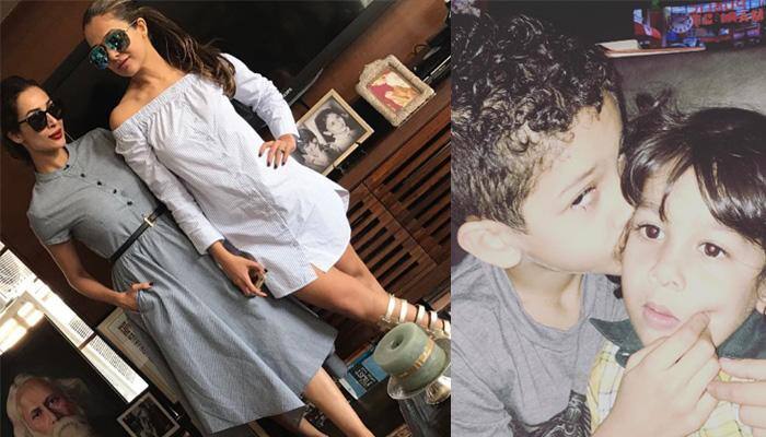 Malaika Arora gives guitar lessons to sister Amrita's little one!