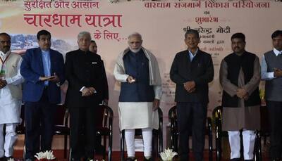PM Narendra Modi lays foundation stone of Char Dham highway