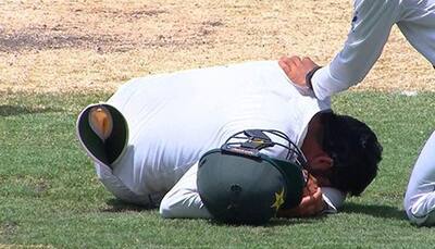 Australia vs Pakistan: Azhar Ali survives brutal hit to head in Melbourne — WATCH