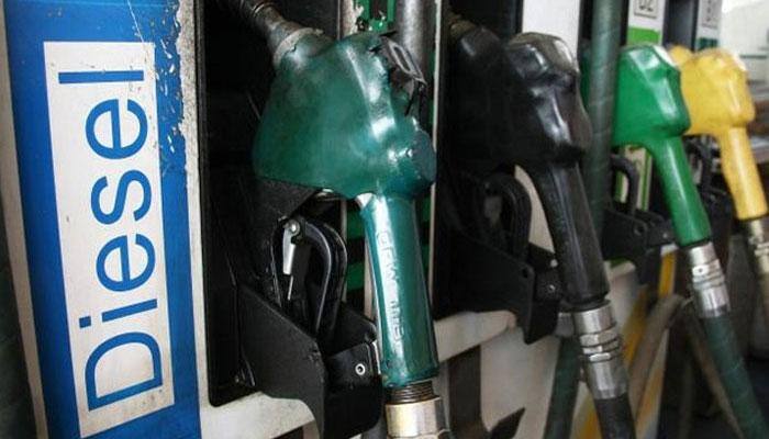 Prices of diesel in 10 major cities 