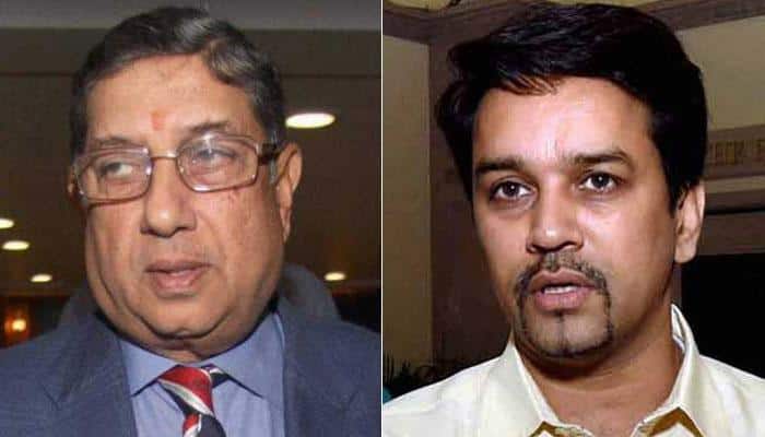 N Srinivasan meets Anurag Thakur: Ousted BCCI officials join hands at &#039;informal meeting&#039;