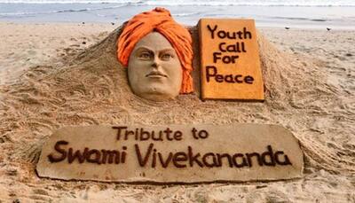 Swami Vivekananda Jayanti: Sudarsan Pattnaik pays sand art tribute on National Youth Day