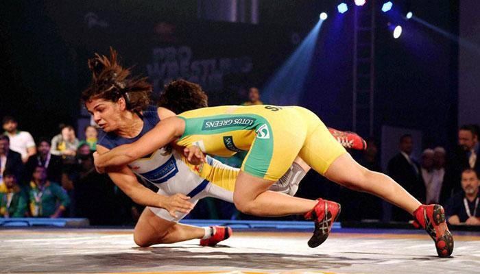 WATCH: Sakshi Malik outclasses two opponents 16-0, 10-0 in Pro Wrestling League 2017