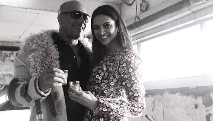 Vin Diesel enjoys cutting chai with Deepika Padukone