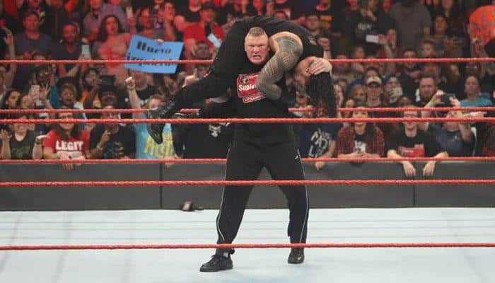 WATCH: Dope-tainted Brock Lesnar causes carnage on return to WWE Raw ahead of Royal Rumble
