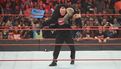 WATCH: Dope-tainted Brock Lesnar causes carnage on return to WWE Raw ahead of Royal Rumble