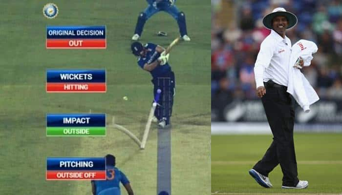 Cuttack ODI: Umpire Kumar Dharmasena messes up DRS review, twitter couldn&#039;t stop trolling