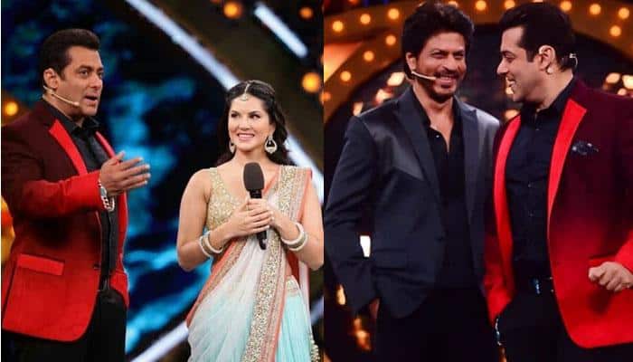 Sunny Leone does a &#039;Laila&#039; with Shah Rukh Khan and Salman Khan on &#039;Bigg Boss 10&#039;! Pic proof