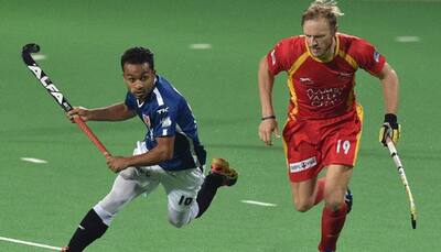 Hockey India League: Nikkin Thimmiah's last-minute field goal helps Mumbai hold Ranchi