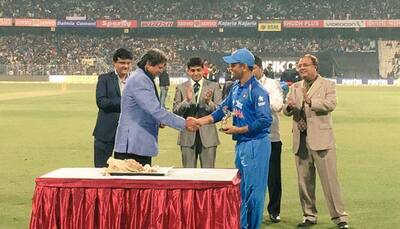 India vs England, 3rd ODI: MS Dhoni felicitated at Eden Gardens — VIDEOS INSIDE