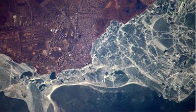 Ukraine and sores of Black Sea looks spectacular from space station!
