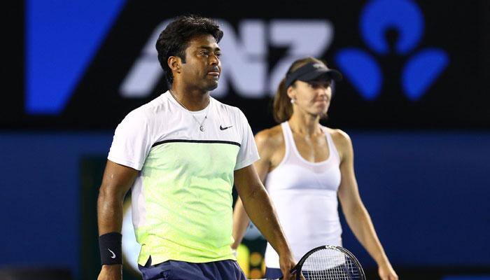 Aus Open: Defending champions Leander Paes-Martina Hingis knocked out, lose to Sam Groth- Samantha Stosur