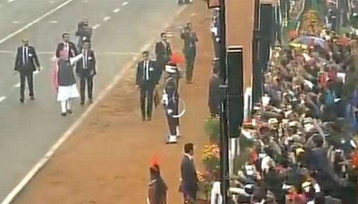 68th Republic Day: PM Narendra Modi breaks protocol again, walks down Rajpath to greet people