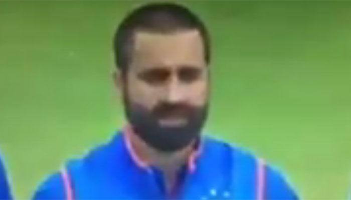 1st T20I: On debut, did Parvez Rasool insult the national anthem during India-England match? 