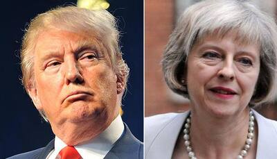 Trump hosts first foreign leader as May visits White House