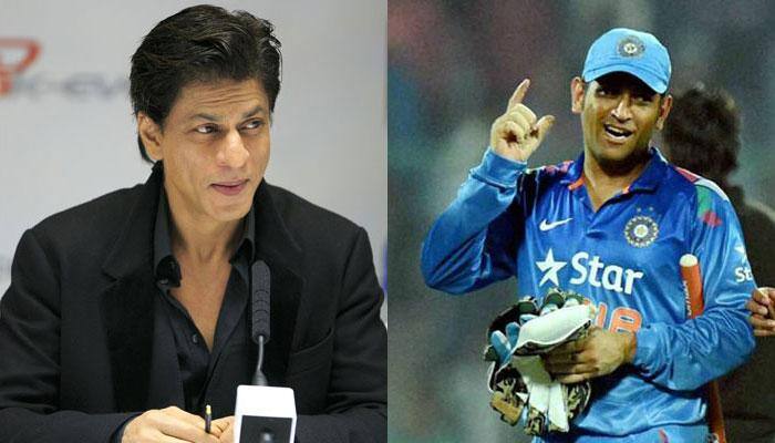 Fan asks Shah Rukh Khan to describe MS Dhoni in one word! Here&#039;s SRK&#039;s brilliant answer