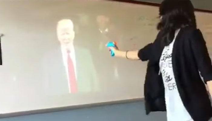 Indian-origin lady teacher in US suspended for &#039;firing&#039; at Donald Trump - WATCH what she did