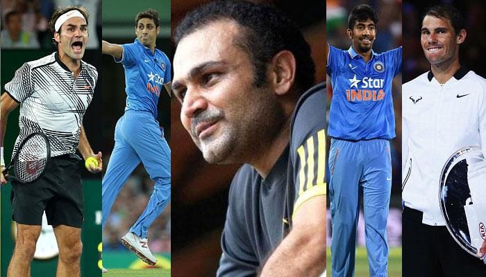 India vs England: Virender Sehwag hails &#039;Ashish Federer&#039; and &#039;Jasprit Nadal&#039; during 2nd T20I match