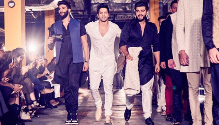 Varun Dhawan, Arjun Kapoor rule the ramp at Lakme Fashion Week for designer Kunal Rawal! Varun Dhawan, Arjun Kapoor rule the ramp at Lakme Fashion Week for designer Kunal Rawal!