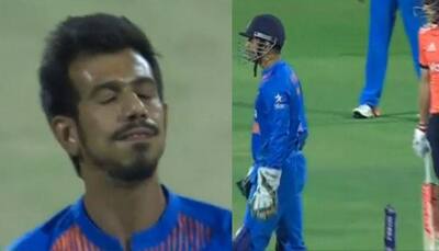 WATCH: MS Dhoni screams at Yuzvendra Chahal after he misses out on easy run-out chance