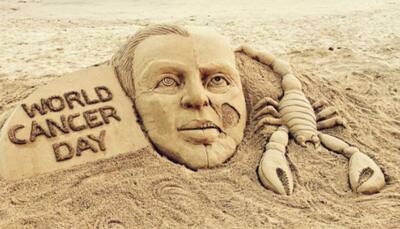 World Cancer Day: Sudarsan Pattnaik brings out the pain of cancer patients in his latest sand art tribute!