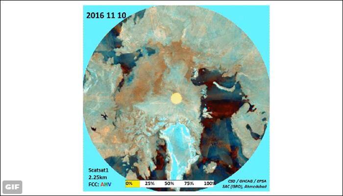 ISRO&#039;s SCATSAT-1 data reveals sea ice cover in 2016 is lowest ever recorded