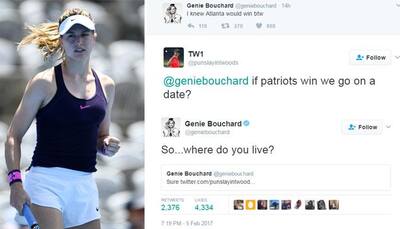 Twitter turned Tinder! Fan wins dinner date with Genie Bouchard, thanks to Super Bowl