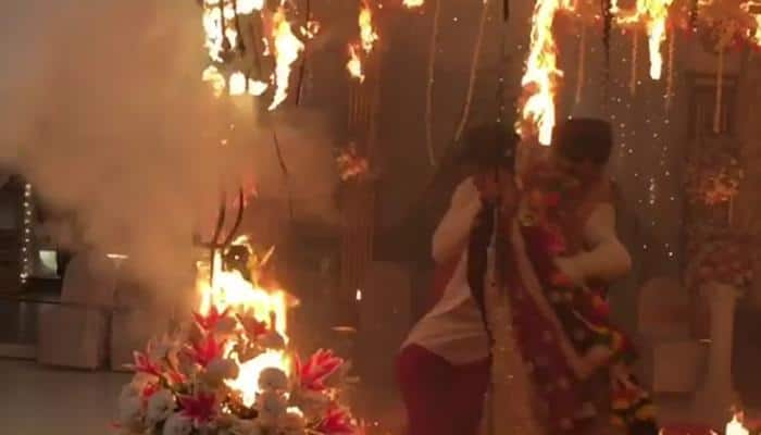 Fire on &#039;Beyhadh&#039; sets: Kushal Tandon saves Jennifer Winget&#039;s life – Watch