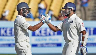 WATCH: Murali Vijay survives run-out after mix-up with Cheteshwar Pujara, leaving Bangladesh embarrassed