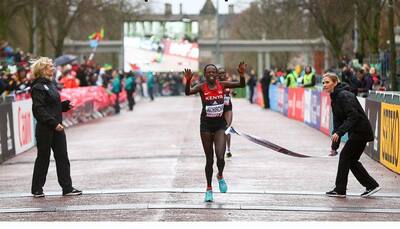 Kenya's Peres Jepchirchir breaks women`s world half marathon record in UAE