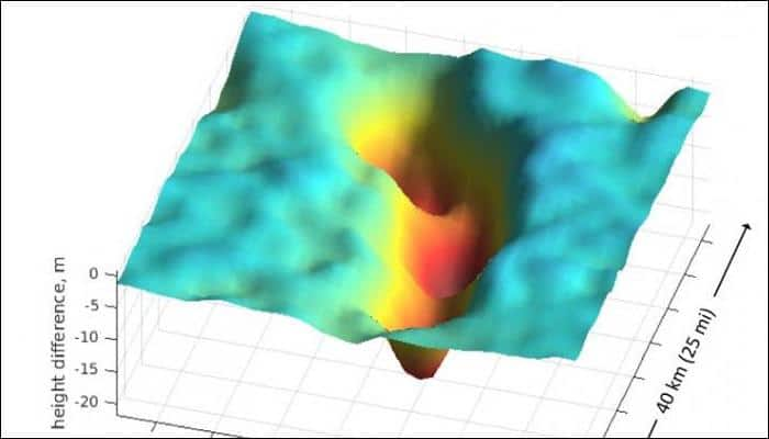 Discovered - Four hidden lakes draining below West Antarctica&#039;s Thwaites glacier