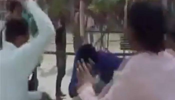 WATCH: Bajrang Dal members thrash couples in protest against Valentine&#039;s Day