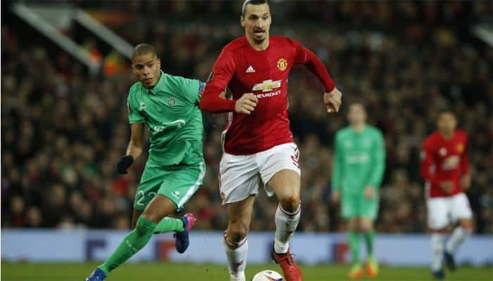 Europa League: Hat-tricks for Manchester United&#039;s Zlatan Ibrahimovic and AS Roma&#039;s Edin Dzeko 