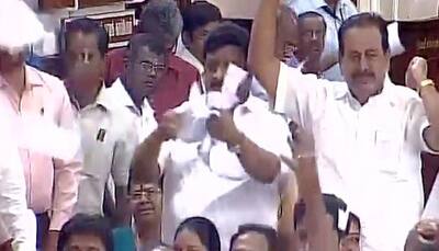 Tamil Nadu assembly adjourned till 3 pm after massive ruckus by DMK MLAs 