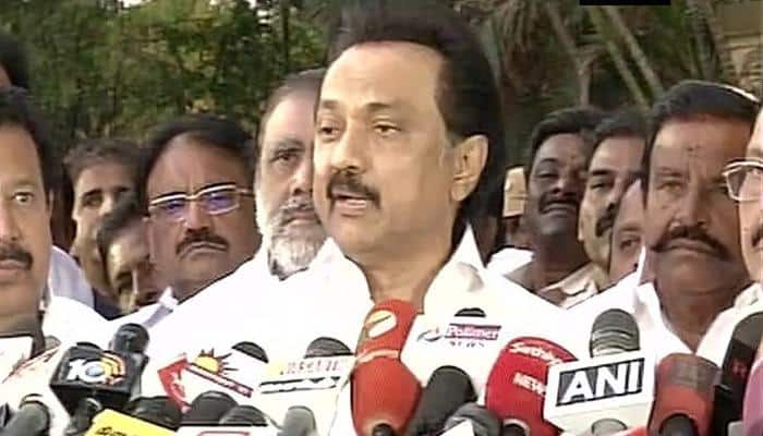 FIR filed against DMK leader Stalin for protest against trust vote at Chennai&#039;s Marina Beach 