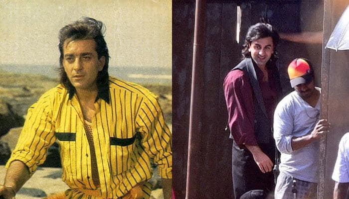 Ranbir Kapoor looks exactly like young Sanjay Dutt in leaked PICS from the biopic!
