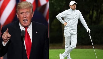 Rory McIlroy faces criticism for playing golf with US President Donald Trump