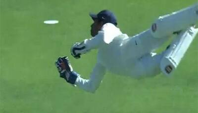 WATCH: Wriddhiman Saha pulls off one of the greatest catches you will ever see on a cricket field